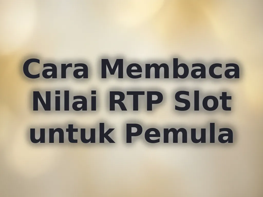 Cara Membaca Nilai RTP Slot untuk Pemula
